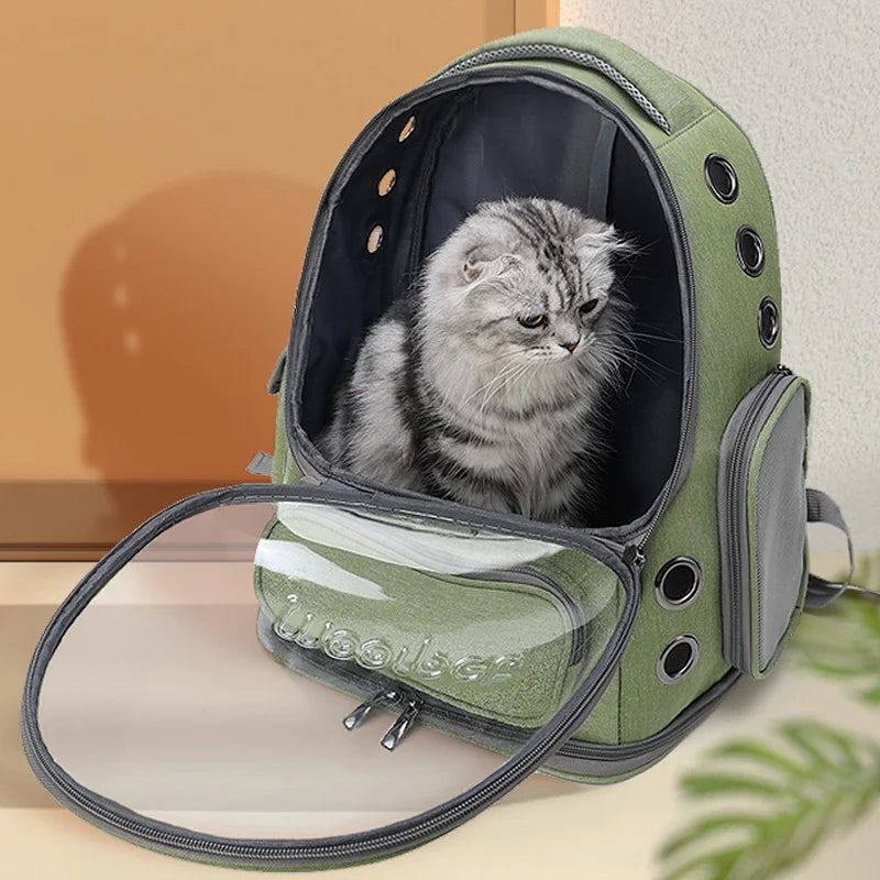 Mochila Transportín para Gatos y Perros Pequeños