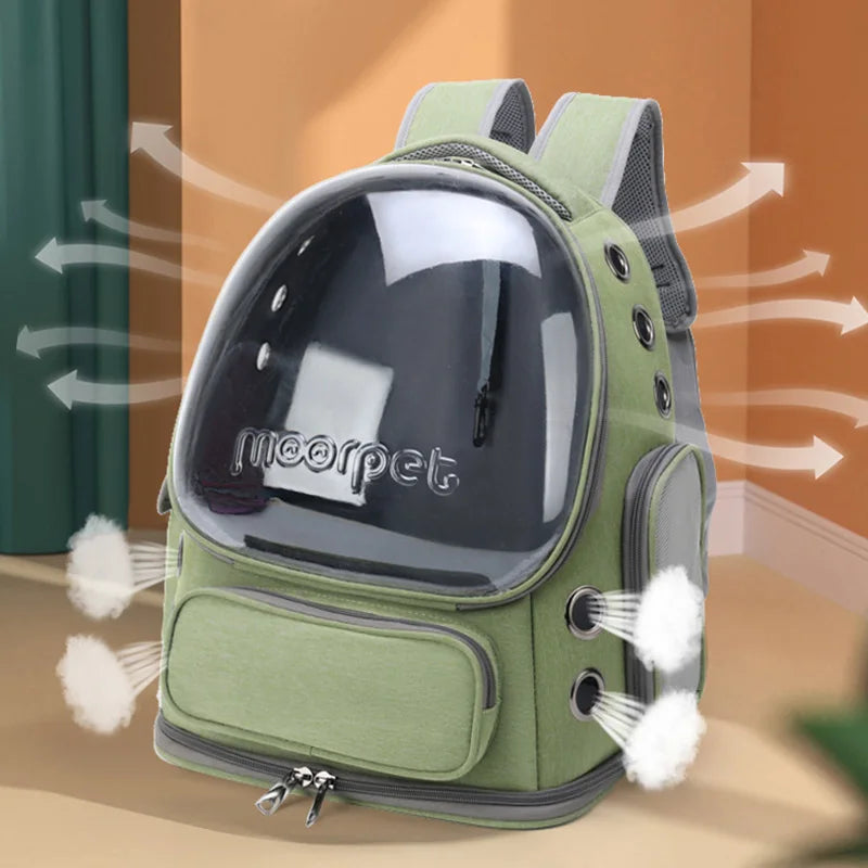 Mochila Transportín para Gatos y Perros Pequeños