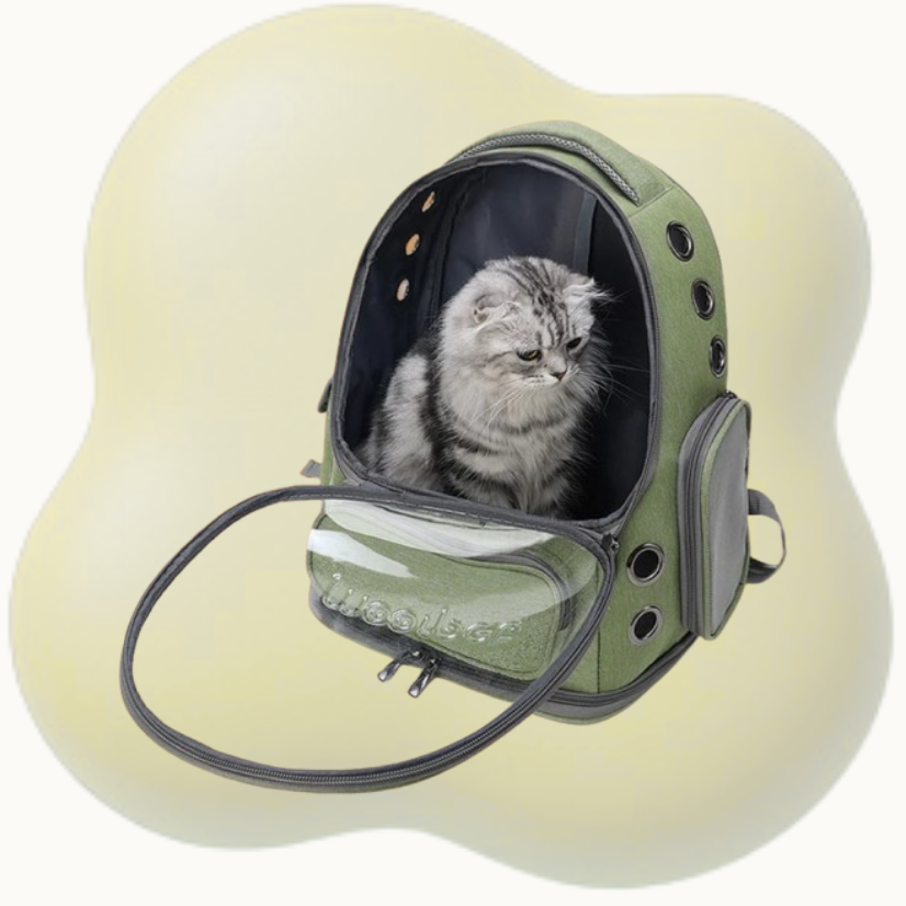 Mochila Transportín para Gatos y Perros Pequeños