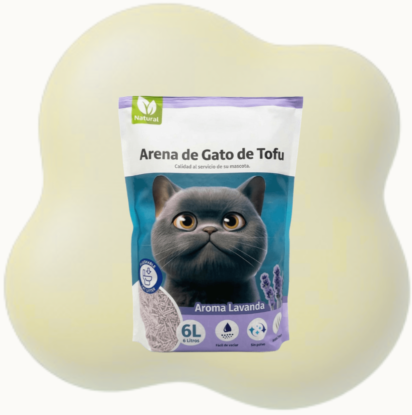 Arena Aglomerante de Tofu para Gatos