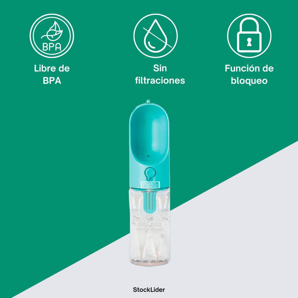 Botella de Agua Portátil para Mascotas